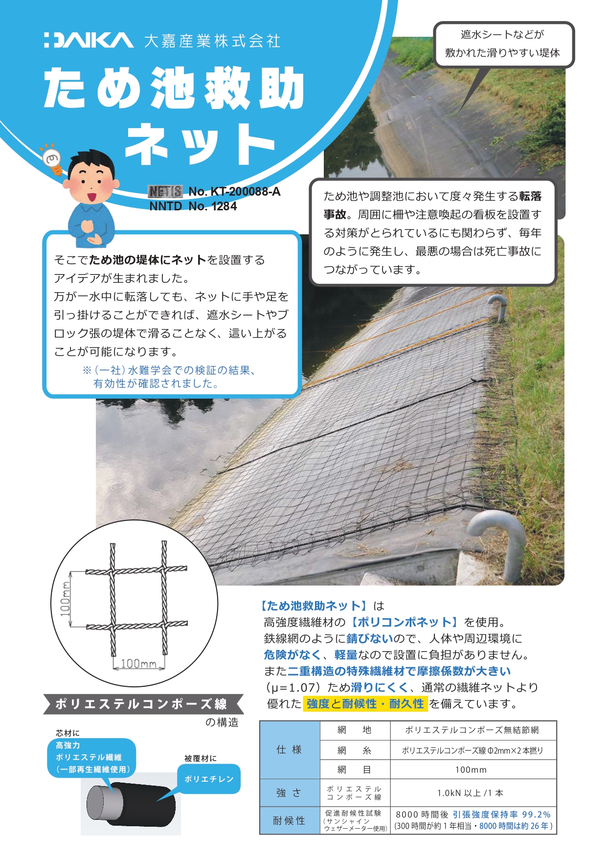 ため池救助ネットリーフ 202307