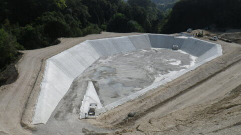 大嘉産業のバイオコンクリートマット(布製型枠)